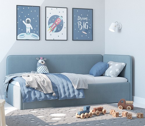 Кровать детская Leonardo голубой 160х70 в Астрахани - изображение 4