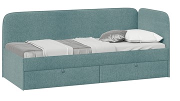 Кровать в детскую Молли тип 1 (80), Микровелюр Scandi Indigo 11 в Астрахани