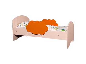 Кровать детская Тучка, корпус Дуб млечный, фасад Оранжевый в Астрахани