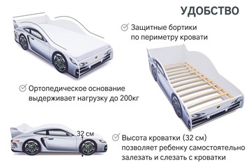 Кровать-машина в детскую Porsche в Астрахани - предосмотр 6