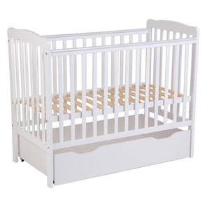 Кроватка для новорожденных POLINI Kids Simple 310-02 Белый в Астрахани