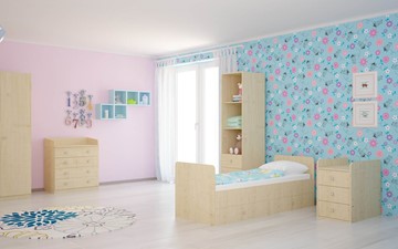 Детская кровать с комодом POLINI Kids Simple 1100 Натуральный в Астрахани - предосмотр 4