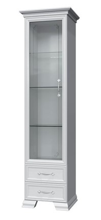 Шкаф-витрина Грация ШР-1, белый, 1 стекло, 420 в Астрахани - изображение