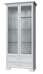 Шкаф-витрина Грация ШР-2, белый, 2 стекла в Астрахани
