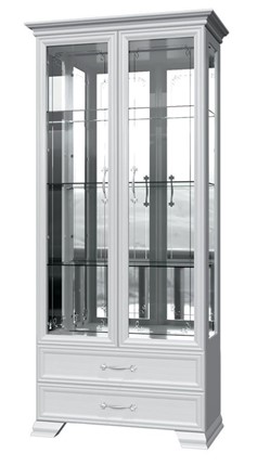 Шкаф-витрина Грация ШР-2, белый, 4 стекла в Астрахани - изображение