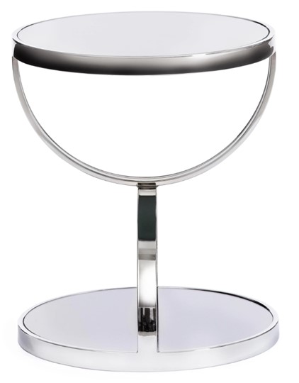 Столик GROTTO (mod. 9157) металл/дымчатое стекло, 42х42х50, хром в Астрахани - изображение 1