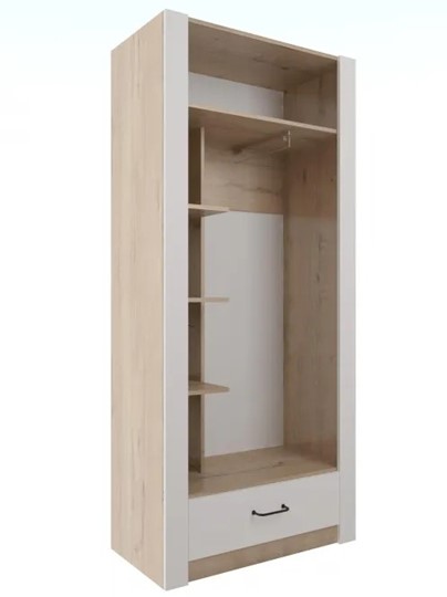 Шкаф гардеробный Ева 5 М1 дуб ирландский/белый матовый в Астрахани - изображение 1
