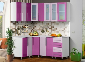 Модульная кухня Мыло 224 1800х1400, цвет Виолетта/Сирень в Астрахани