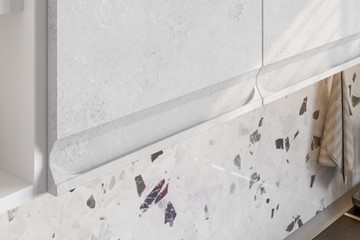 Модульный угловой гарнитур Вельвет, бетон графит/бетон снежный в Астрахани - предосмотр 5