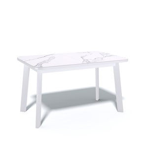 Кухонный раздвижной стол AA1200 (белый/керамика мрамор белый) в Астрахани