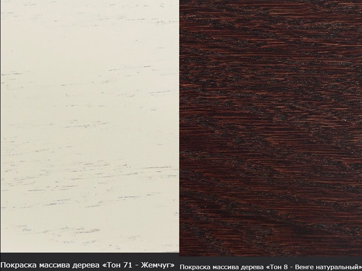 Кухонный стол раскладной Фабрицио-1 исп. Круг 820, Тон 9 (Морилка/Эмаль) в Астрахани - изображение 14