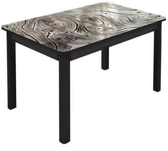 Обеденный раздвижной стол Гамбург Мини, ноги метал. крашеные №23 (Exclusive h140/черный) в Астрахани