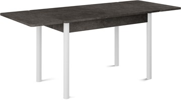 Кухонный стол раздвижной Милан-2 EVO, ноги белые, серый камень в Астрахани - предосмотр 1