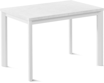 Кухонный стол раскладной Нагано-3L (ноги металлические белые, белый цемент) в Астрахани