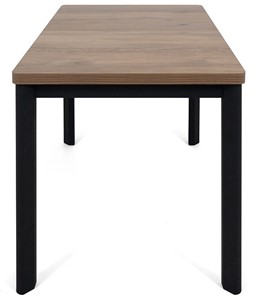 Кухонный стол раздвижной Токио-2L (ноги металлические черные, дуб табако) в Астрахани - предосмотр 2