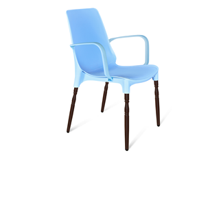Обеденный стул SHT-ST76/S424-F (голубой/коричневый муар) в Астрахани