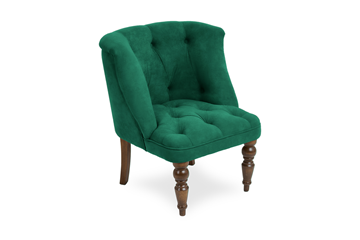 Мягкое кресло Бриджит зеленый ножки коричневые в Астрахани