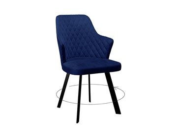 Кухонный стул 245 Поворотный синий/черный в Астрахани