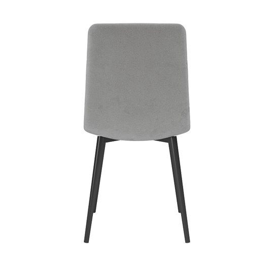 Кухонный стул Белла, велюр тенерифе грей/Цвет металл черный в Астрахани - изображение 3