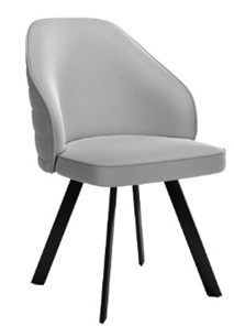 Кухонный стул dikline 276 Е28 светло-серый  ножки черные в Астрахани