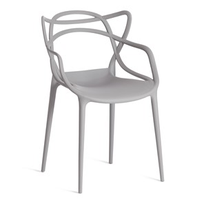 Стул обеденный Cat Chair (mod.028) пластик, 54,5*56*84 серый, арт.13276 в Астрахани