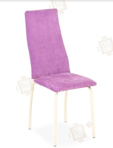 Кухонный стул Волна, каркас металл бежевый, инфинити фиолетовый в Астрахани