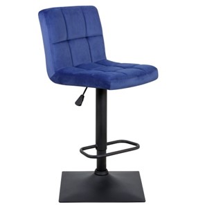 Барный стул Курт с мягкой спинкой WX-2320 велюр синий в Астрахани