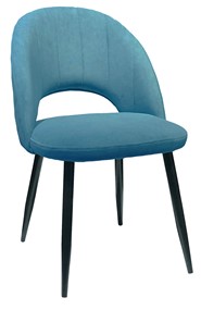 Обеденный стул 217 V16 голубой/черный в Астрахани