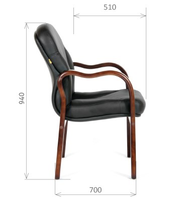 Офисное кресло CHAIRMAN 658 Натуральная кожа черный в Астрахани - изображение 2