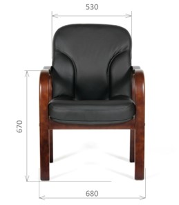 Офисное кресло CHAIRMAN 658 Натуральная кожа черный в Астрахани - предосмотр 1