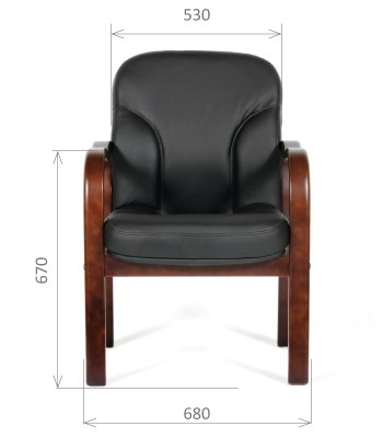 Офисное кресло CHAIRMAN 658 Натуральная кожа черный в Астрахани - изображение 1