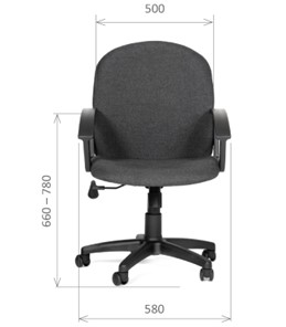 Офисное кресло CHAIRMAN 681 Ткань C-3 черное в Астрахани - предосмотр 1