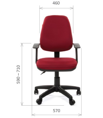 Компьютерное кресло CHAIRMAN 661 Ткань стандарт 15-11 красная в Астрахани - изображение 1