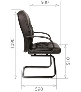 Офисное кресло CHAIRMAN 416V экокожа черная в Астрахани - предосмотр 2