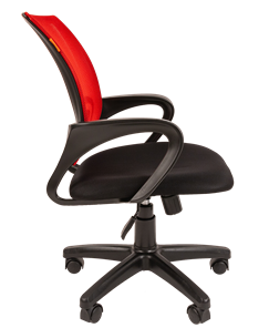 Офисное кресло CHAIRMAN 696 black Сетчатый акрил DW69 красный в Астрахани - предосмотр 1