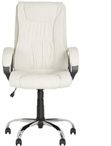 Офисное кресло ELLY (CHR68) экокожа ECO-50, белая в Астрахани