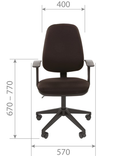 Офисное кресло CHAIRMAN 661 Ткань стандарт 15-13 серая в Астрахани - изображение 3