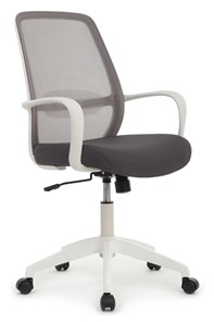 Кресло компьютерное Design W-207, Белый пластик/серая сетка в Астрахани