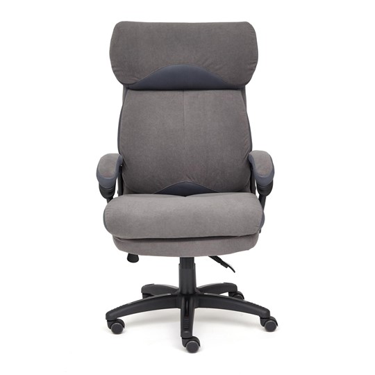 Офисное кресло DUKE флок/ткань, серый/серый, 29/TW-12 арт.14039 в Астрахани - изображение 1
