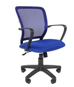 Компьютерное кресло CHAIRMAN 698 black TW-05, ткань, цвет синий в Астрахани
