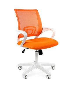 Компьютерное кресло CHAIRMAN 696 white, ткань, цвет оранжевый в Астрахани