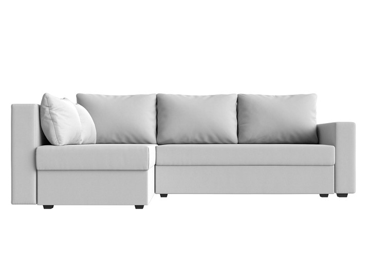Угловой раскладной диван Мансберг, Белый (Экокожа) в Астрахани - изображение 8