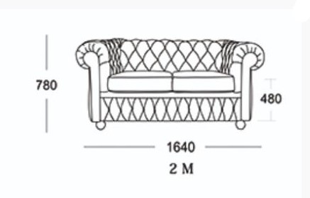 Прямой диван Честер 2М (седафлекс) в Астрахани - изображение 13