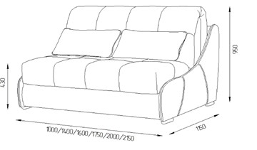 Прямой диван Токио 130 (ППУ) в Астрахани - предосмотр 11