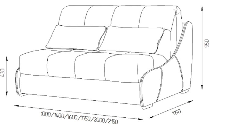 Прямой диван Токио 130 (ППУ) в Астрахани - изображение 11