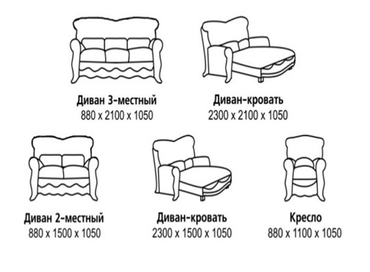 Прямой диван Барокко, ДБ3 в Астрахани - изображение 7
