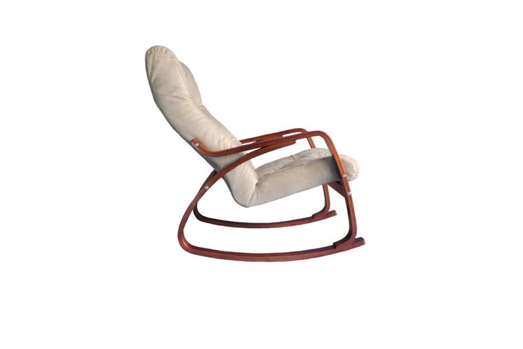 Кресло-качалка Гранд, замша крем в Астрахани - изображение 1