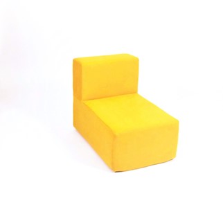 Кресло бескаркасное Тетрис 50х80х60, желтое в Астрахани
