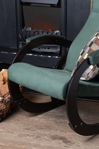 Кресло-качалка в гостиную Корсика, ткань Amigo Green 34-Т-AG в Астрахани - предосмотр 6