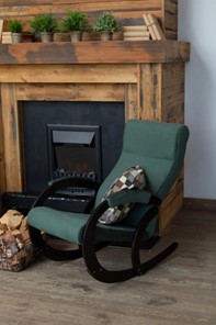 Кресло-качалка в гостиную Корсика, ткань Amigo Green 34-Т-AG в Астрахани - предосмотр 7